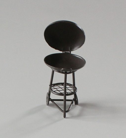 Wichtelzubehör, Mini-Garten Grill braun 6 cm Wichtel Minigarten – Bild 3