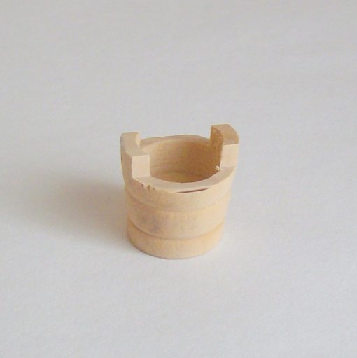 Krippenzubehör Zuber, Wandl, Kübel aus Holz, Krippendekoration, Minigarten, Puppenstube – Bild 2