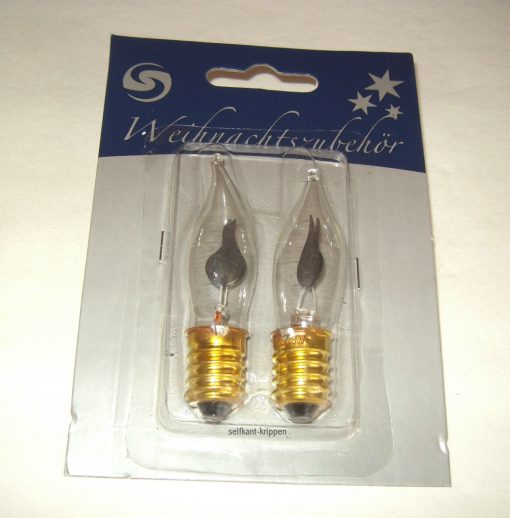 Krippenzubehör Krippenelektrik 2 St. Flackerbirnen, Flackerlichtbirnen 3W, 230V, E14 – Bild 2