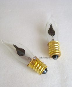 Krippenzubehör Krippenelektrik 2 St. Flackerbirnen, Flackerlichtbirnen 3W, 230V, E14