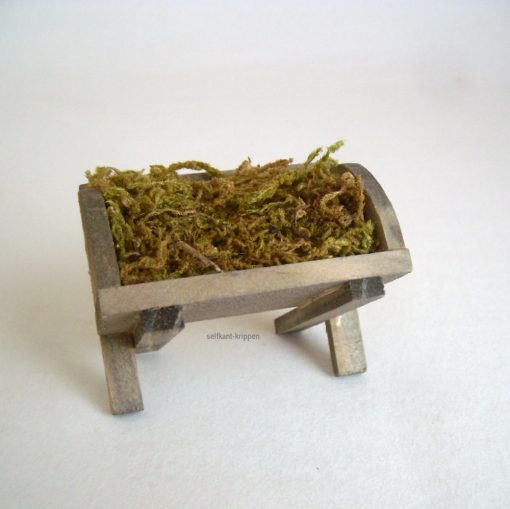 Futterkrippe Futterraufe mit Moos gefüllt 5 cm – Bild 2