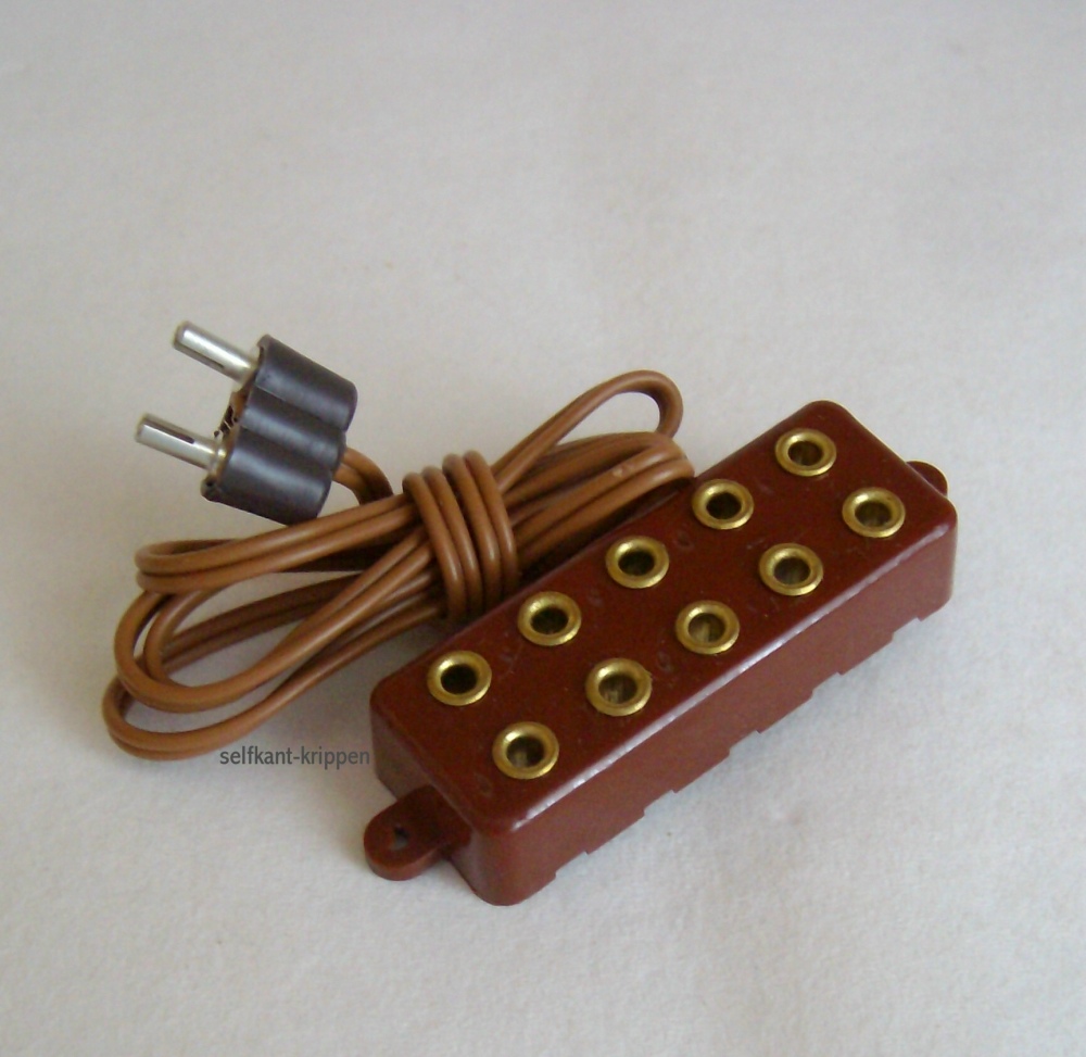 Krippenzubehör LED Birne E 10 weiß mit Kabel und Stecker, Krippenbeleuchtung,  Puppenstube, Krippenelektrik, Modellbau - Selfkant Krippen