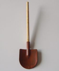 Krippenzubehör Schaufel in Rostoptik, Länge ca, 11 cm, Krippendeko, Mini-Garten
