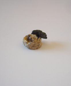 Krippenfiguren Krippenzubehör Schwalbennest, Vogelnest, Schwalbe, Vögel, Tierfiguren, Mini-Garten