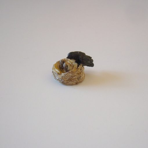 Krippenfiguren Krippenzubehör Schwalbennest, Vogelnest, Schwalbe, Vögel, Tierfiguren, Mini-Garten