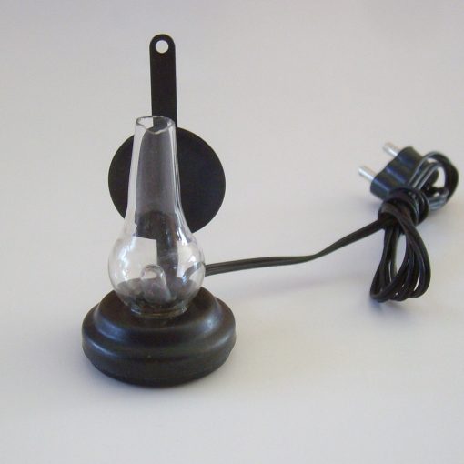 Krippenbeleuchtung Krippenzubehör Petroleumlampe, Laterne, Wandlampe, Krippenelektrik, beleuchtet, ca. 5cm – Bild 2