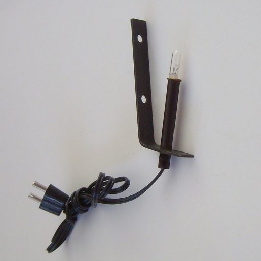 Krippenelektrik, Krippenzubehör, Glühdiode, Fackel mit Wandhalterung, Wandfackel mit Beleuchtung, Krippenbeleuchtung, Puppenhaus, – Bild 2