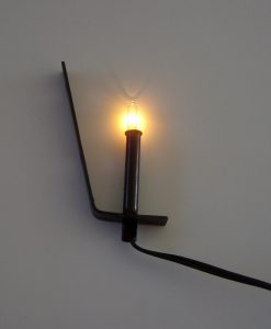 Krippenelektrik, Krippenzubehör, Glühdiode, Fackel mit Wandhalterung, Wandfackel mit Beleuchtung, Krippenbeleuchtung, Puppenhaus,