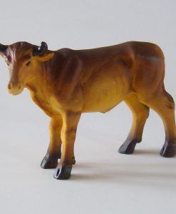 Krippenzubehör stehender Ochse ca. 6,5 cm Krippenfiguren Tierfiguren