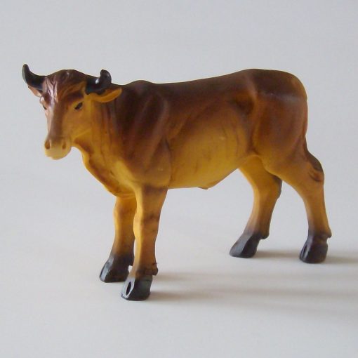 Krippenzubehör stehender Ochse ca. 6,5 cm Krippenfiguren Tierfiguren