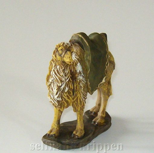 Krippenfiguren stehendes Kamel, Höhe ca. 13 cm, Krippenzubehör, Tierfigur, Zusatzfigur, Ersatzfigur