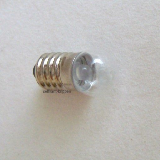 Krippenzubehör LED Ersatzbirne E10 warm-weiß Birne, Schraubbirne 3,5V Krippenbeleuchtung, Krippenelektrik