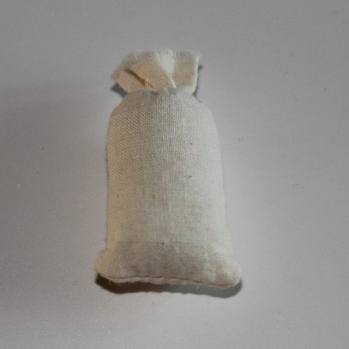 Krippenzubehör Mehlsack, Sack, Krippendeko, Puppenstube, Modellbau, Mini-Garten