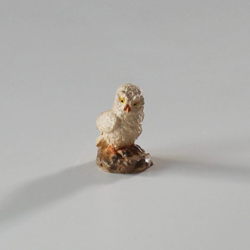 Krippenzubehör Minigarten weiße Eule Schneeeule 2,7 cmKrippenfiguren, Tierfiguren, Krippendeko, Mini-Garten, Modellbau, – Bild 2