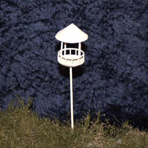 Wichtelzubehör Minigarten Taubenschlag, weiß, Vogel, Wichtel, Gartendeko, Miniatur, Gartenmöbel, Metall, Landhausstil,