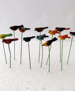 Minigarten Krippenzubehör Vogel 12 Stück im Set Vögel Mini-Garten, Modellbau, Puppenstube,