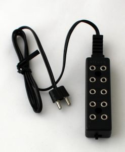 Krippenzubehör 5-fach Verteilerleiste Steger Steckerleiste mit Ein- Ausschalter Krippenelektrik Krippenbeleuchtung Puppenstube