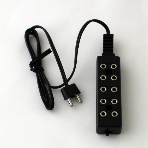 Krippenzubehör 5-fach Verteilerleiste Steger Steckerleiste mit Ein- Ausschalter Krippenelektrik Krippenbeleuchtung Puppenstube