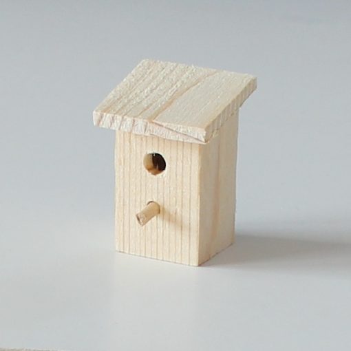 Krippenzubehör Nistkasten, Vogelhaus, Brutplatz, Krippendeko, Mini-Garten, Puppenhaus, Miniatur