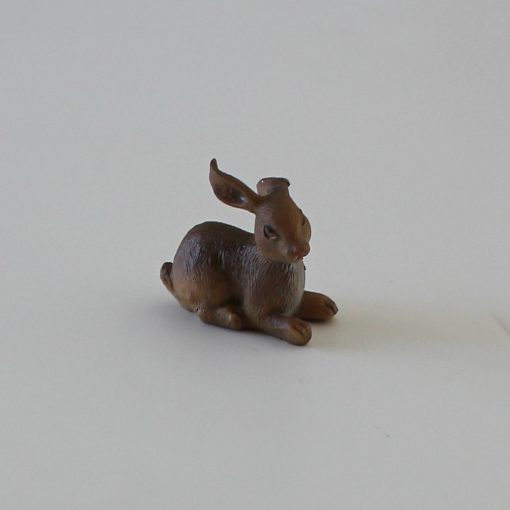Krippenzubehör liegender Hase, Kaninchen, Krippenfigur, Mini-Garten, Tierfigur, – Bild 3