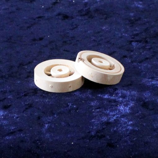Krippenzubehör 2 Stück Räder Wagenrad Ersatzrad aus Holz Holzrad ca. 4 cm Krippendekoration – Bild 2