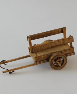 Krippenzubehör Karre Eselskarre Ochsenkarre Wagen Heuwagen braun Krippendekoration