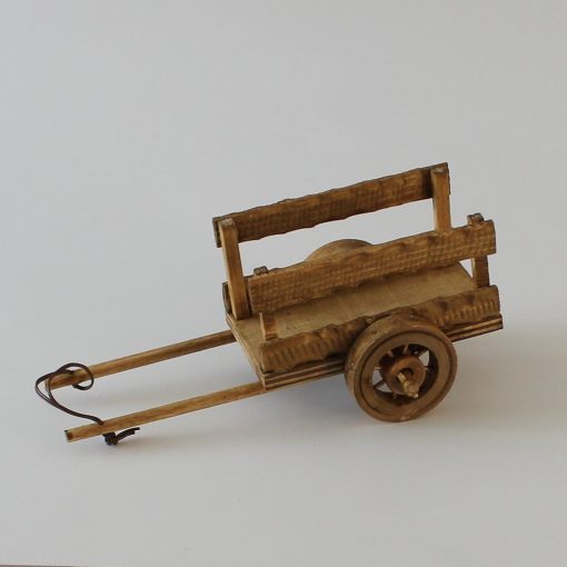 Krippenzubehör Karre Eselskarre Ochsenkarre Wagen Heuwagen braun Krippendekoration