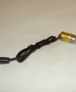 Krippenzubehör Birne E10 weiß mit Kabel und Stecker, Krippenbeleuchtung, Krippenelektrik, Stalllampe, Modellbau
