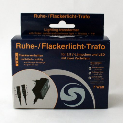 Beleuchtungstrafo mit Kerzenlicht, Ruhelicht und Flackerlicht, Fa. Steger, Krippenzubehör, Krippenelektrik, Puppenstuben, LED geeignet – Bild 4