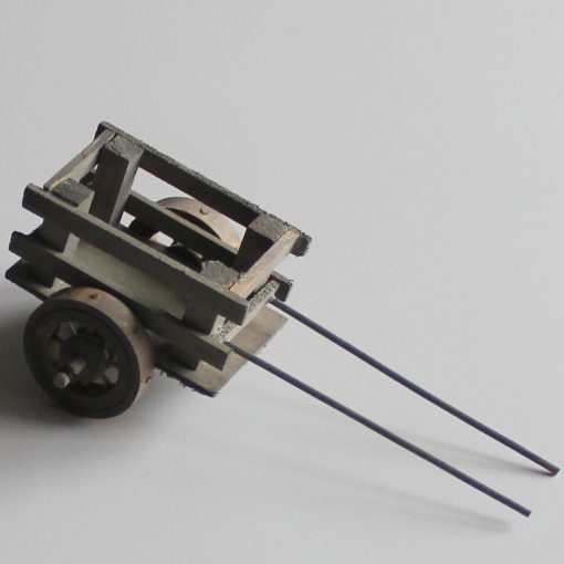 Krippenzubehör kleine Eselskarre Ochsenkarre Wagen Karre Heukarre Bauernhof Miniatur