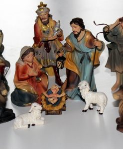 Krippenzubehör Krippenfiguren - Set 13-tlg., 10 cm Johannesfiguren