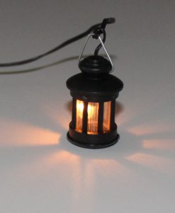 Krippenbeleuchtung beleuchtete Laterne mit Streben Birne E5 Lampe Stalllampe Krippenzubehör
