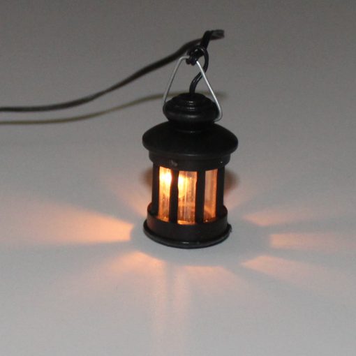 Krippenbeleuchtung beleuchtete Laterne mit Streben Birne E5 Lampe Stalllampe Krippenzubehör