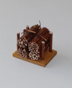 Krippenzubehör Reisigbündel als Reisigstapel Weidenbündel 5cm Krippendekoration Minigarten
