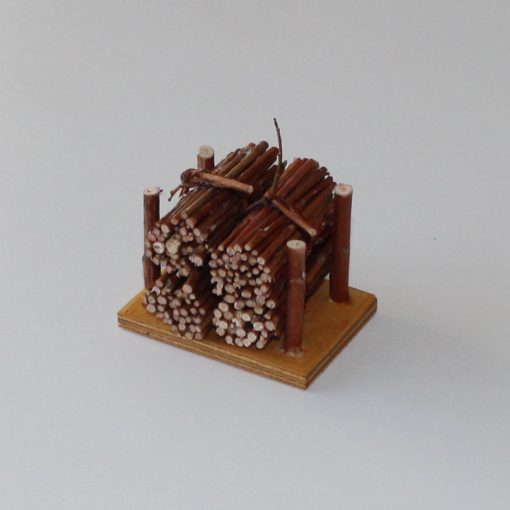 Krippenzubehör Reisigbündel als Reisigstapel Weidenbündel 5cm Krippendekoration Minigarten