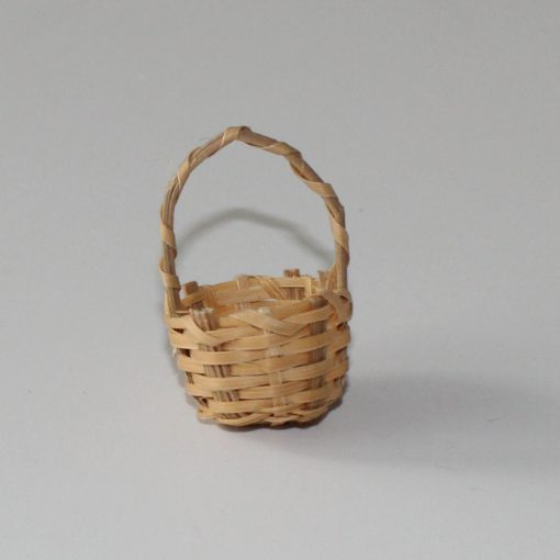 Krippenzubehör kleiner Korb natur mini Höhe ca. 3,5 cm Körbchen Wichtelzubehör Wichtel Krippendekoration Mini-Garten