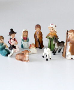 Krippenzubehör Krippenfiguren Set 10-teilig, 5,5 cm Kinderkrippe, Polyresin