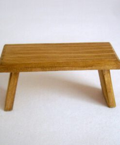 Krippenzubehör Bank Holzbank ca 7cm braun Wichtelzubehör Puppenstube, Mini-Garten, Krippendekoration