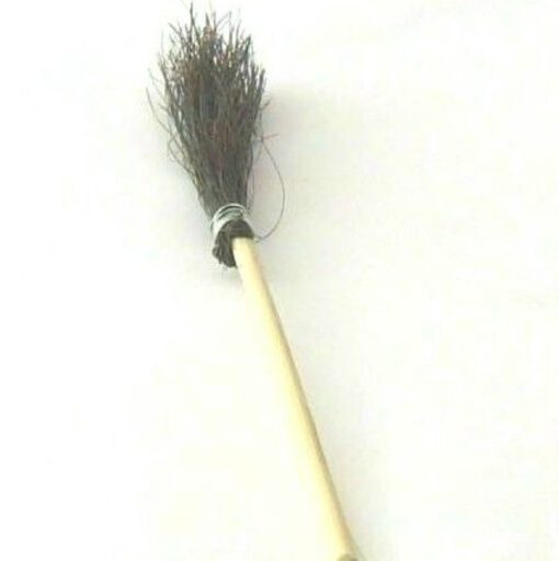 Krippenzubehör Besen ca. 10 cm Krippendekoration, Wichtelzubehör, Mini-Garten, Puppenstube