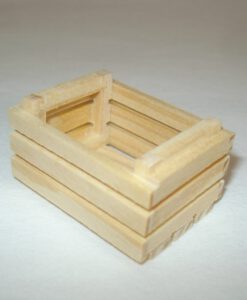 Krippenzubehör Holzkiste Obstkiste Kiste Mini-Garten Krippendekoration Puppenstube Minigarten