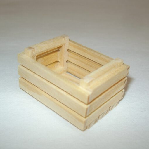 Krippenzubehör Holzkiste Obstkiste Kiste Mini-Garten Krippendekoration Puppenstube Minigarten