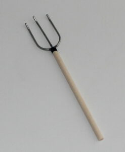 Krippenzubehör Heugabel 3 Zinken Mistgabel ca. 12 cm Krippendekoration Mini-Garten Arbeitsgerät Werkzeug