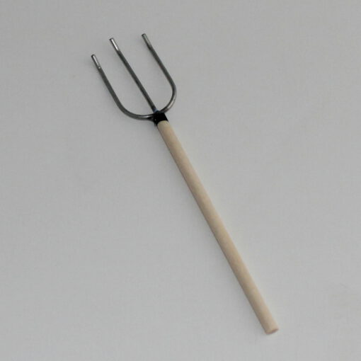 Krippenzubehör Heugabel 3 Zinken Mistgabel ca. 12 cm Krippendekoration Mini-Garten Arbeitsgerät Werkzeug