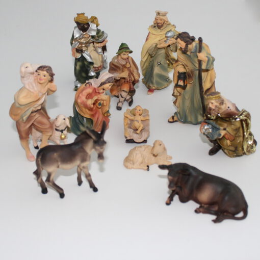 Krippenzubehör Krippenfiguren - Set 11-tlg., 13 cm Mathiaskrippe – Bild 2