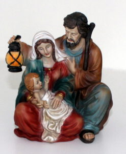 Krippenzubehör Krippenfiguren Krippenblock heilige Familie 15 cm