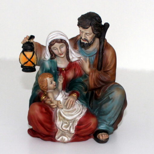 Krippenzubehör Krippenfiguren Krippenblock heilige Familie 15 cm