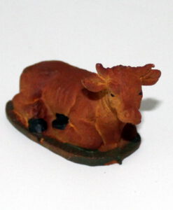 Krippenfigur Ochse 2,5 cm, Einzelfigur, Zusatzfigur, Ersatzfigur, Tierfigur, Kuh, Krippenzubehör, Polystone