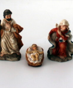 Krippenfiguren - Set,  ca. 8,5 cm,  Krippenzubehör, heilige Familie, Starterset, Ersatzfiguren, Zusatzfiguren, Polyresin, Krippendekoration,