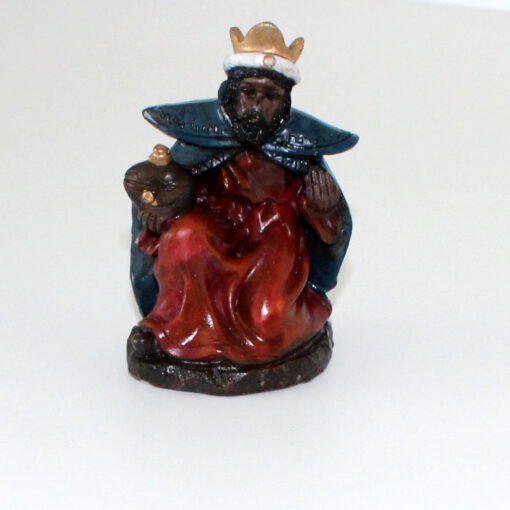 Krippenfigur König kniend 9,5 cm Einzelfigur Ersatzfigur Krippenzubehör Krippendekoration