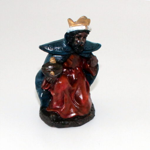 Krippenfigur König kniend 9,5 cm Einzelfigur Ersatzfigur Krippenzubehör Krippendekoration – Bild 2